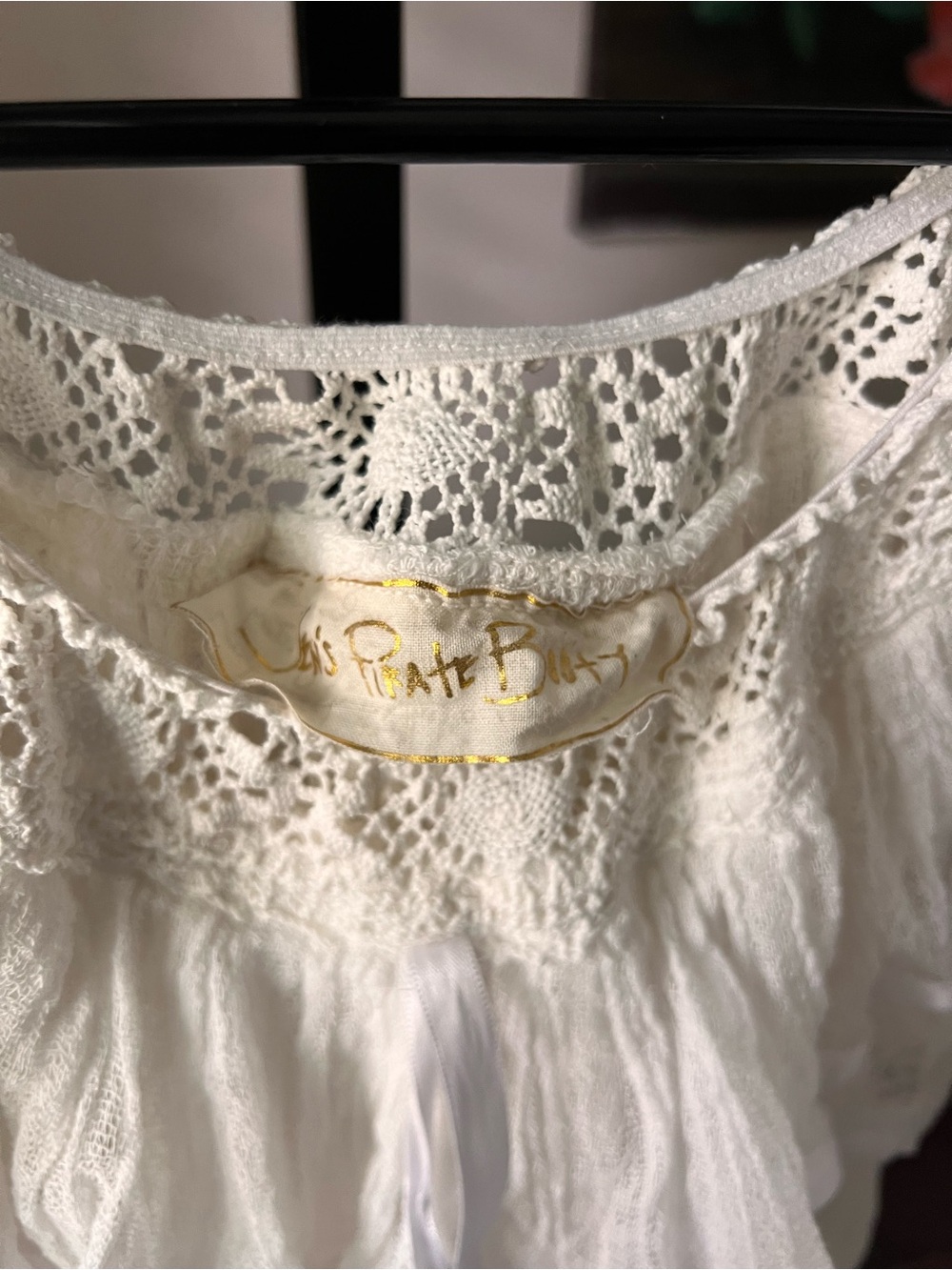 Jen’s pirate booty senorita White Off-Shoulder Ruffled Mini tunic dress - Picture 6 of 13